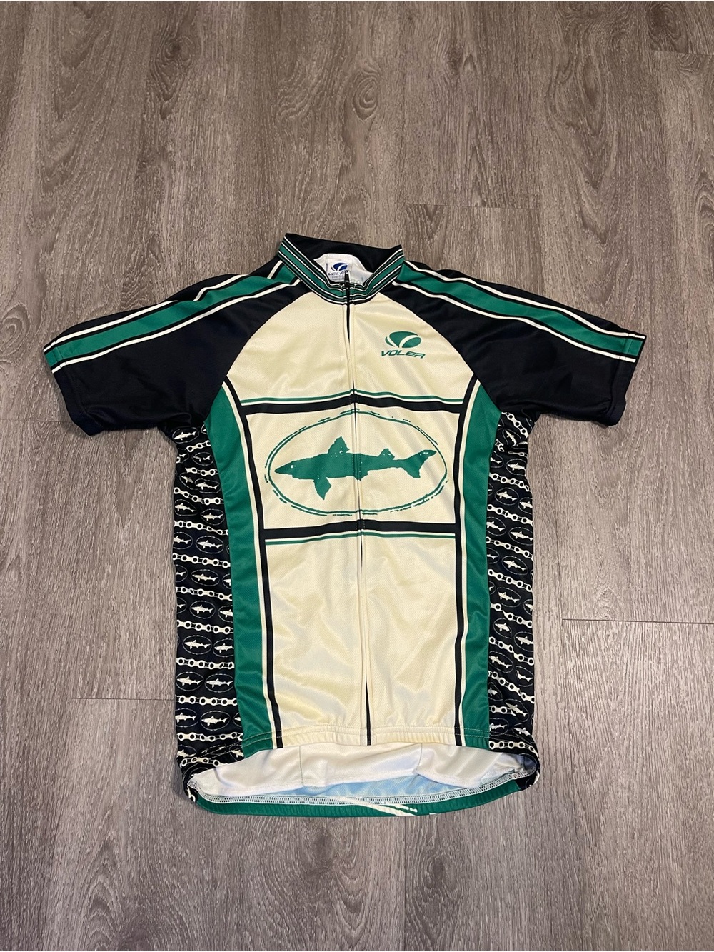 Vintage Voler Cycling Jersey M Shark Logo In Excellent Used Condition